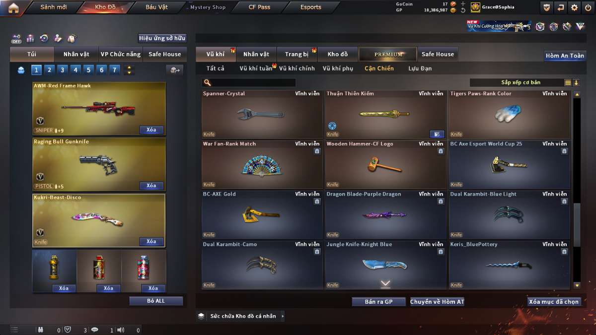 shop acc cf uy tin gia re